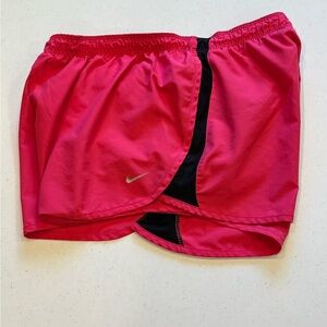 Nike Vintage Style Hot Pink and Black Athletic Shorts Medium